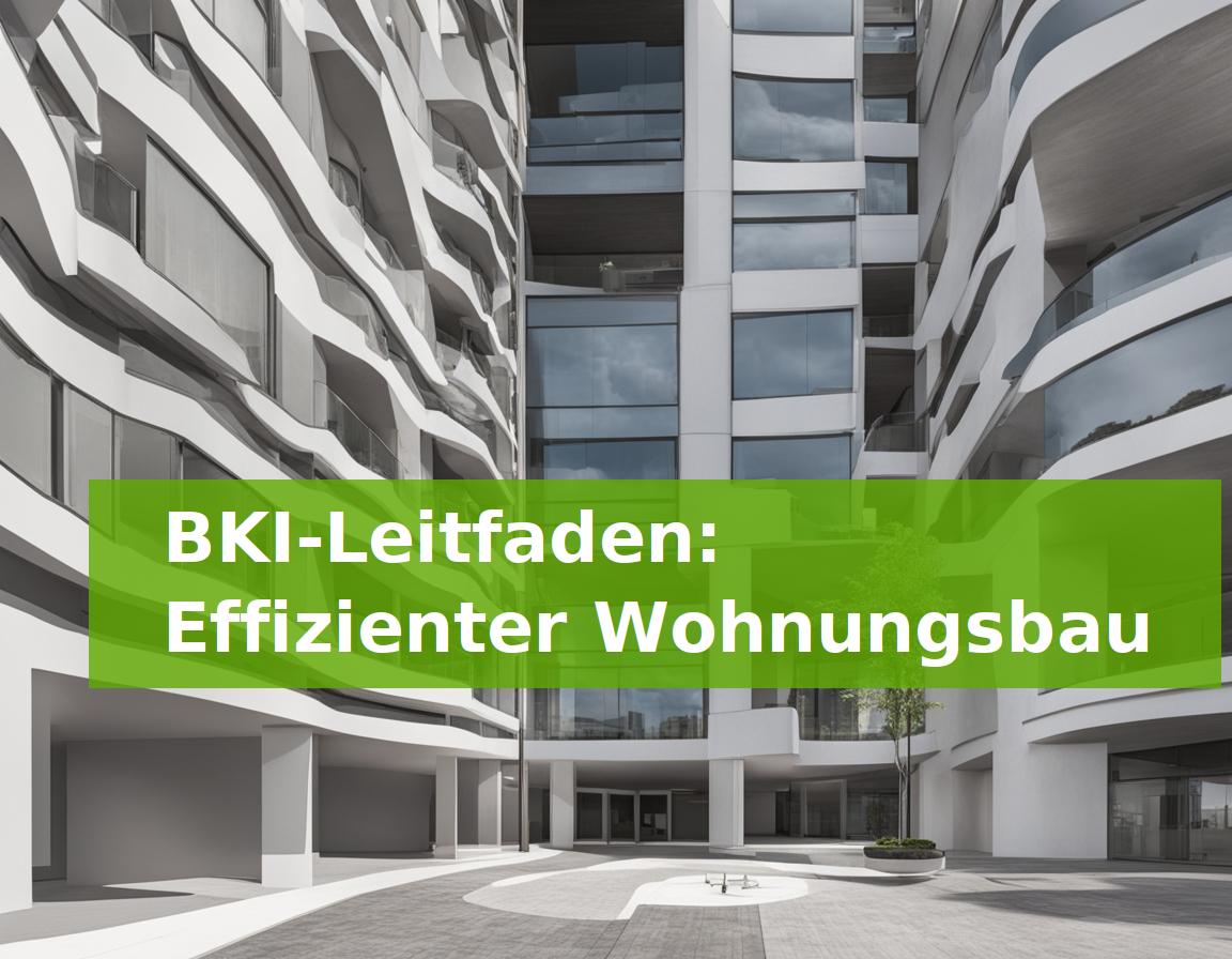 BKI-Leitfaden: Effizienter Wohnungsbau