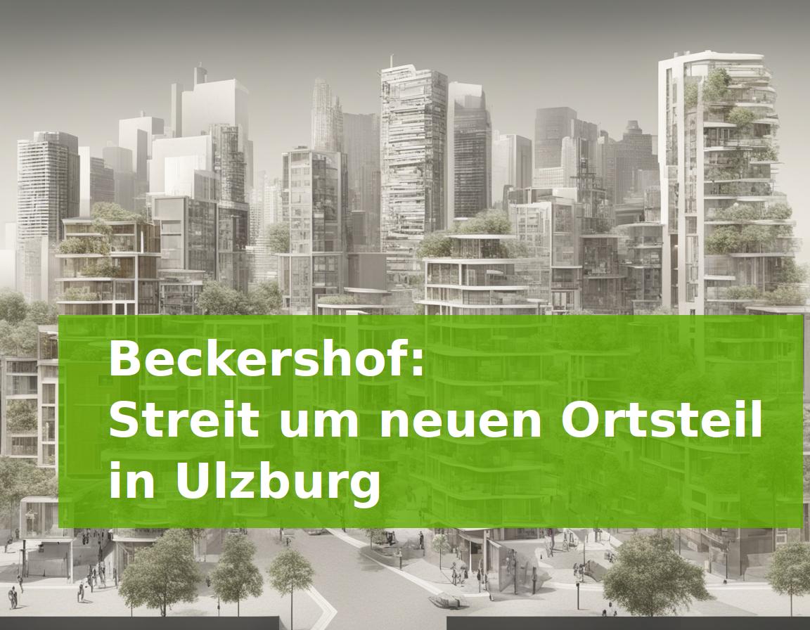 Beckershof: Streit um neuen Ortsteil in Ulzburg