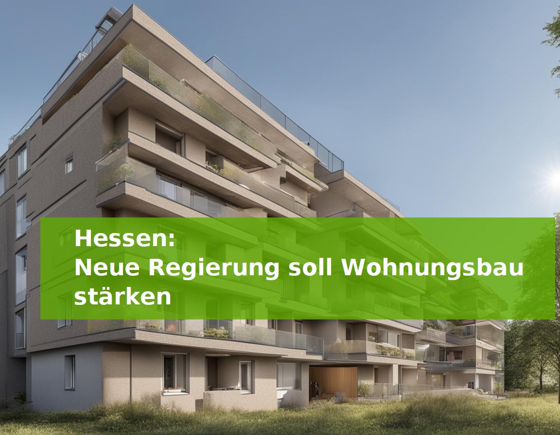 Hessen: Neue Regierung soll Wohnungsbau stärken