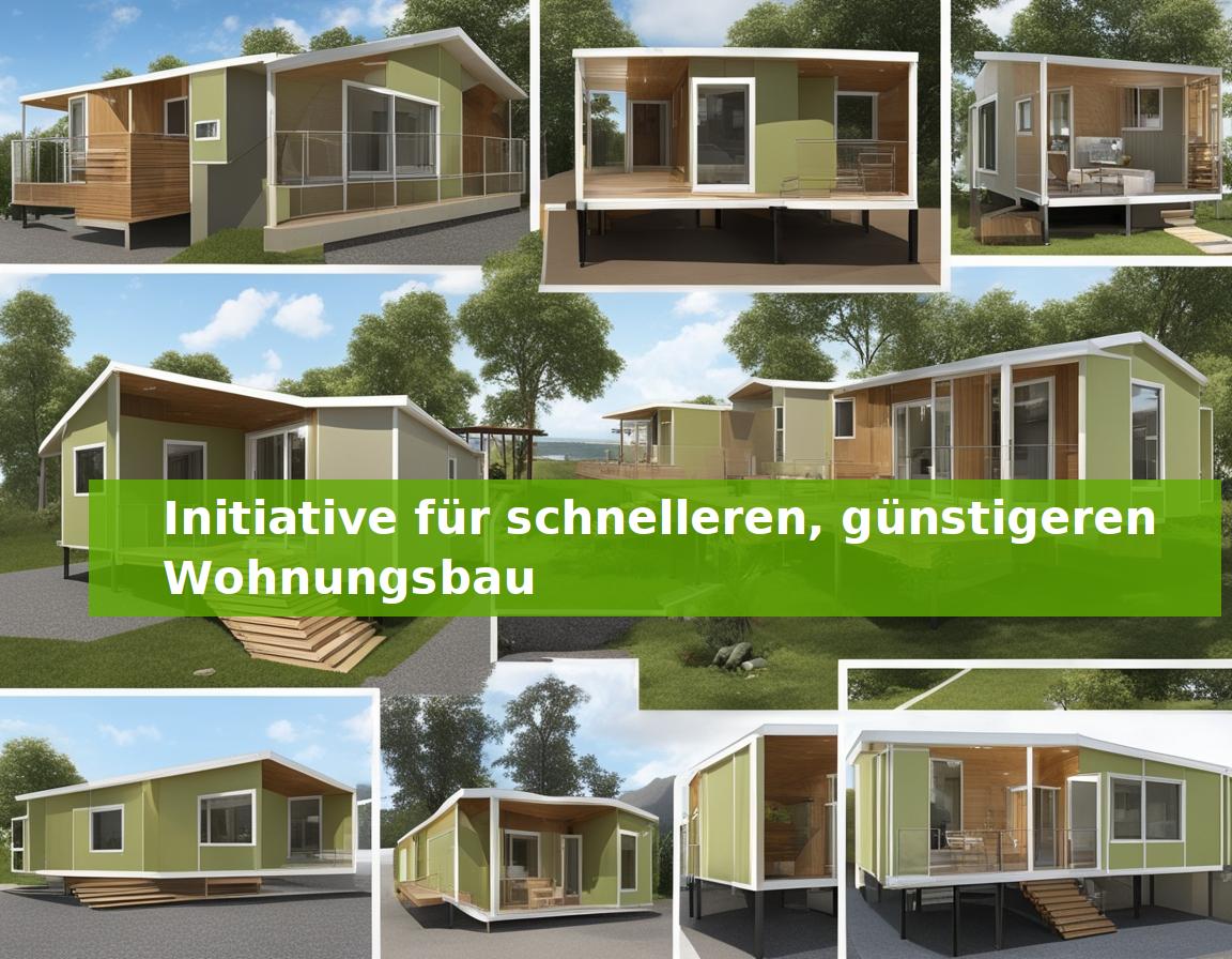 Initiative für schnelleren, günstigeren Wohnungsbau