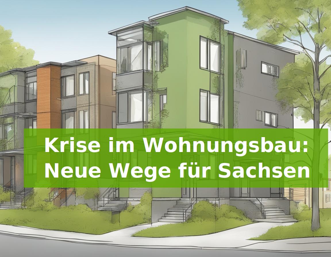 Krise im Wohnungsbau: Neue Wege für Sachsen