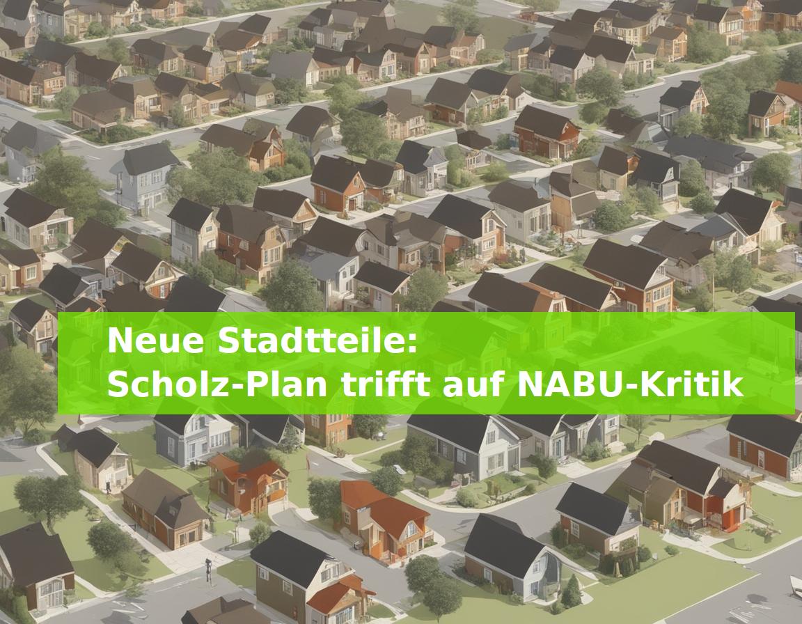 Neue Stadtteile: Scholz-Plan trifft auf NABU-Kritik