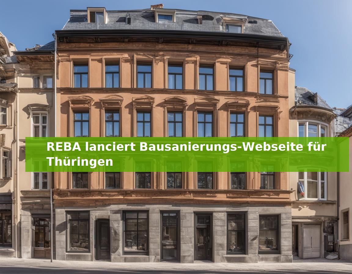 REBA lanciert Bausanierungs-Webseite für Thüringen