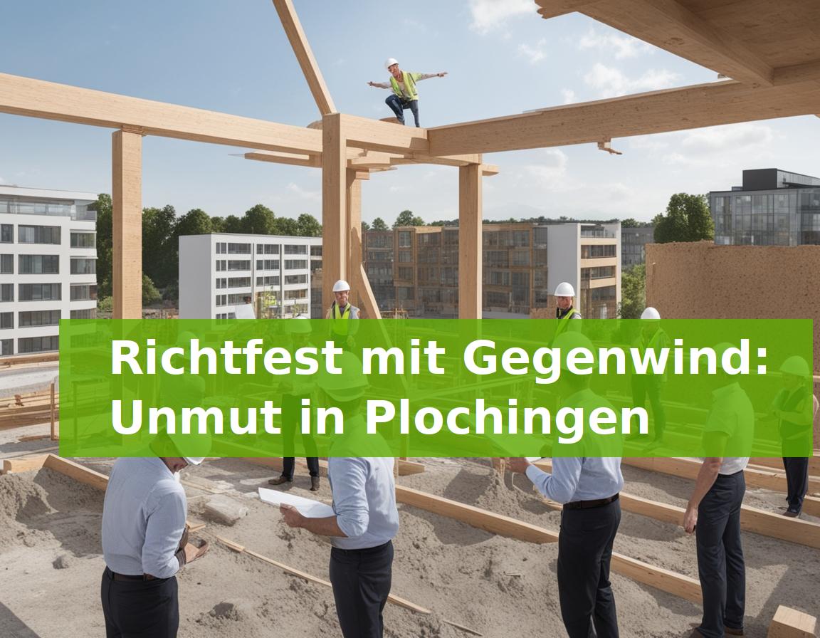 Richtfest mit Gegenwind: Unmut in Plochingen