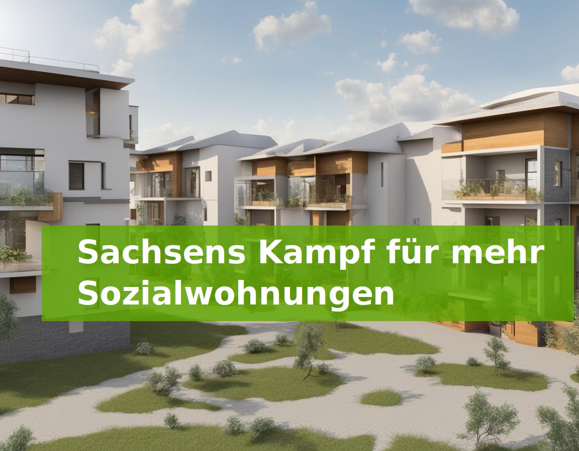 Sachsens Kampf für mehr Sozialwohnungen