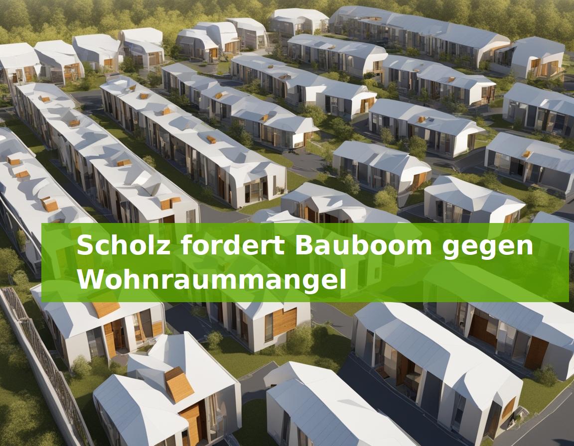 Scholz fordert Bauboom gegen Wohnraummangel