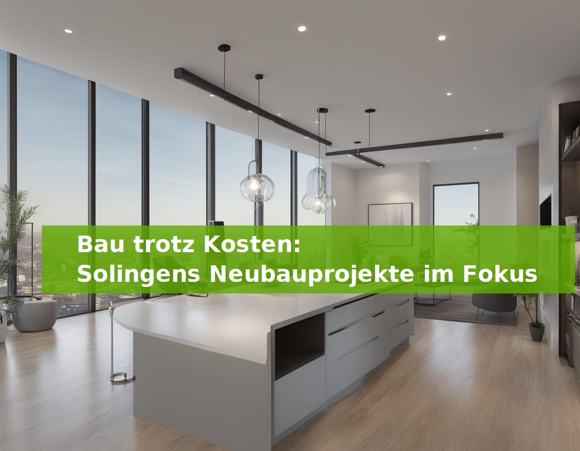 Bau trotz Kosten: Solingens Neubauprojekte im Fokus