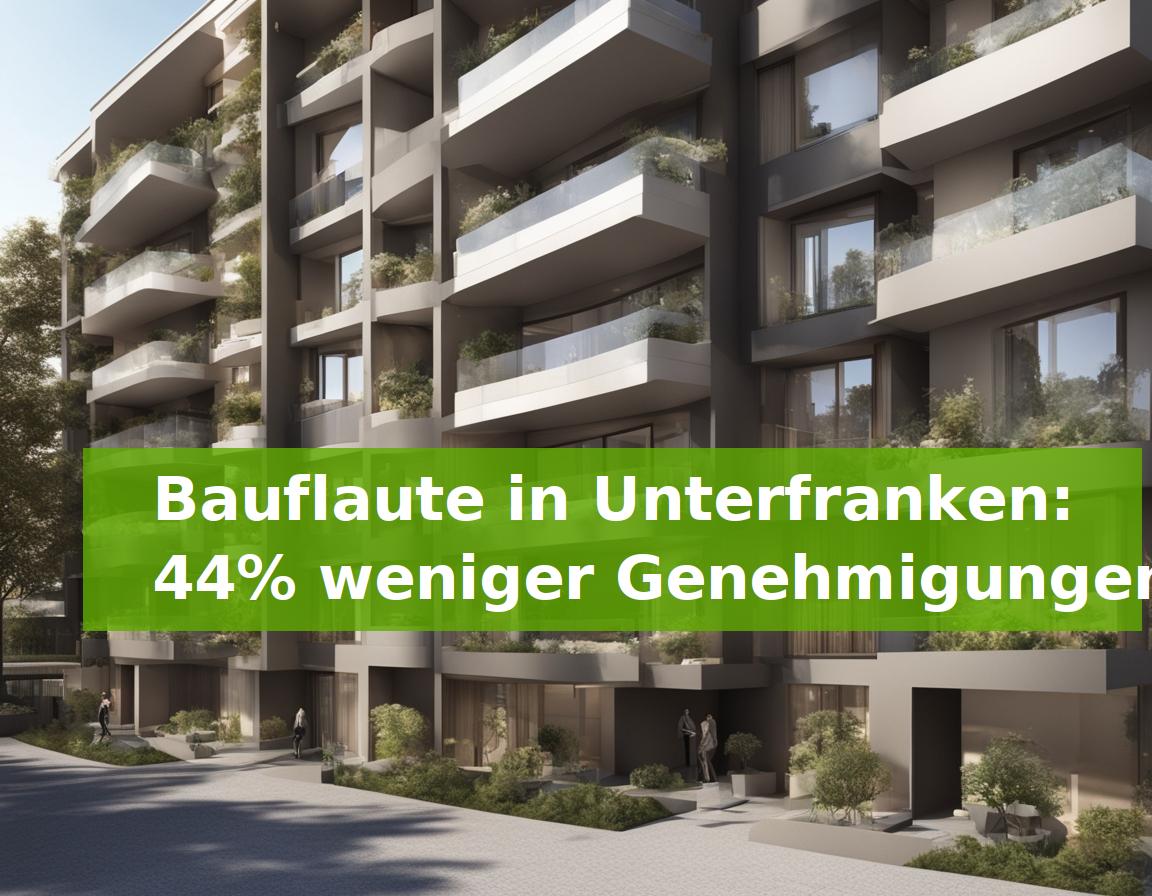 Bauflaute in Unterfranken: 44% weniger Genehmigungen