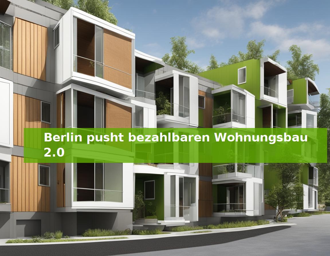 Berlin pusht bezahlbaren Wohnungsbau 2.0