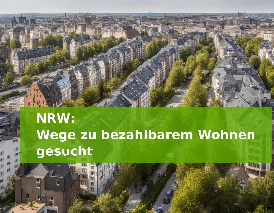 NRW: Wege zu bezahlbarem Wohnen gesucht