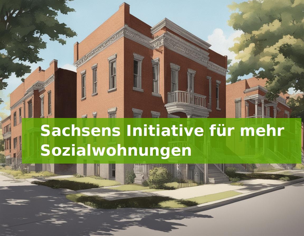 Sachsens Initiative für mehr Sozialwohnungen