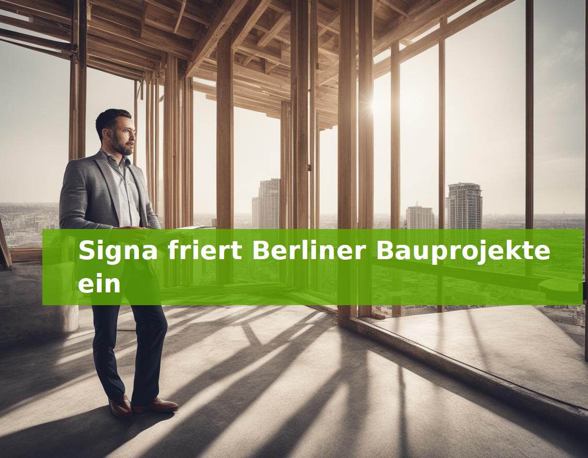 Signa friert Berliner Bauprojekte ein