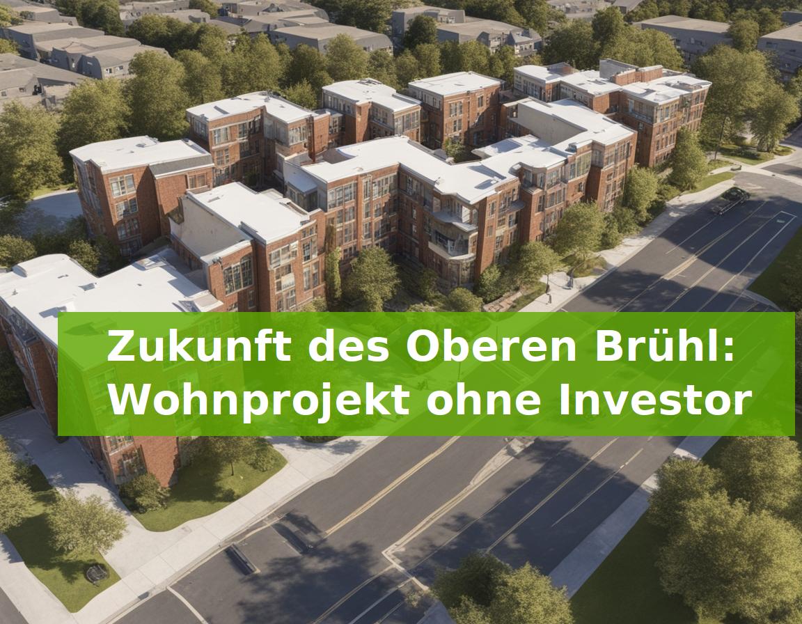 Zukunft des Oberen Brühl: Wohnprojekt ohne Investor