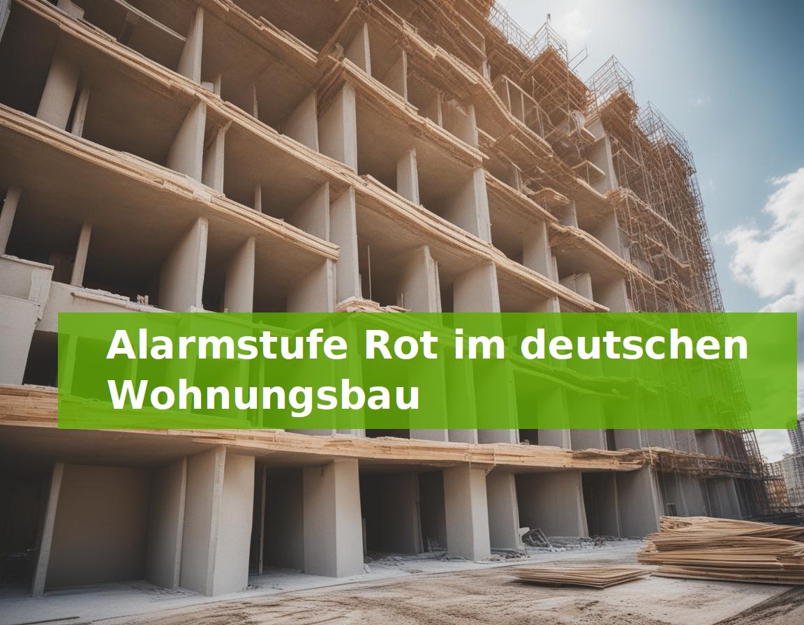 Alarmstufe Rot im deutschen Wohnungsbau