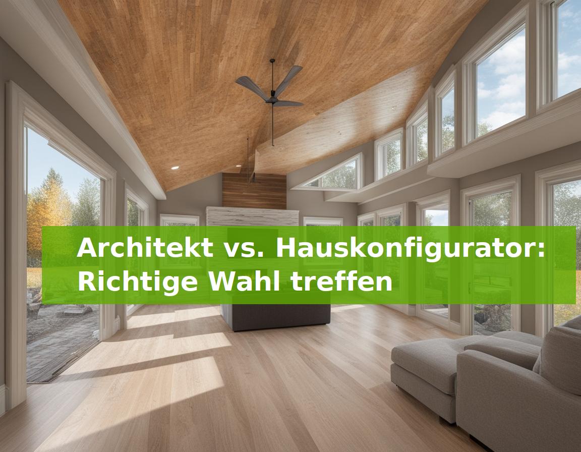 Architekt vs. Hauskonfigurator: Richtige Wahl treffen