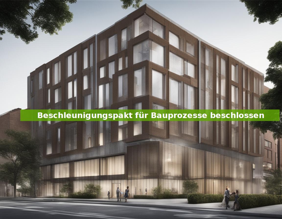 Beschleunigungspakt für Bauprozesse beschlossen