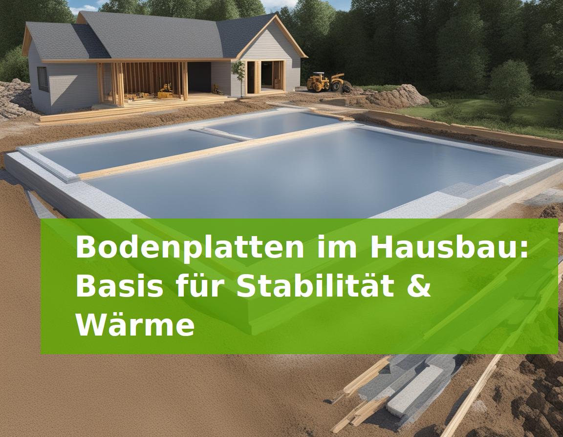 Bodenplatten im Hausbau: Basis für Stabilität & Wärme