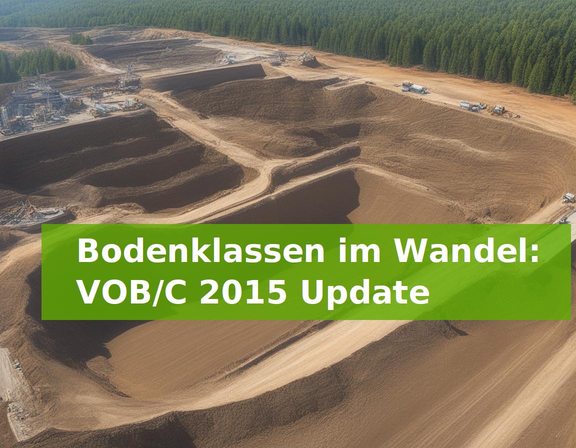Bodenklassen im Wandel: VOB/C 2015 Update