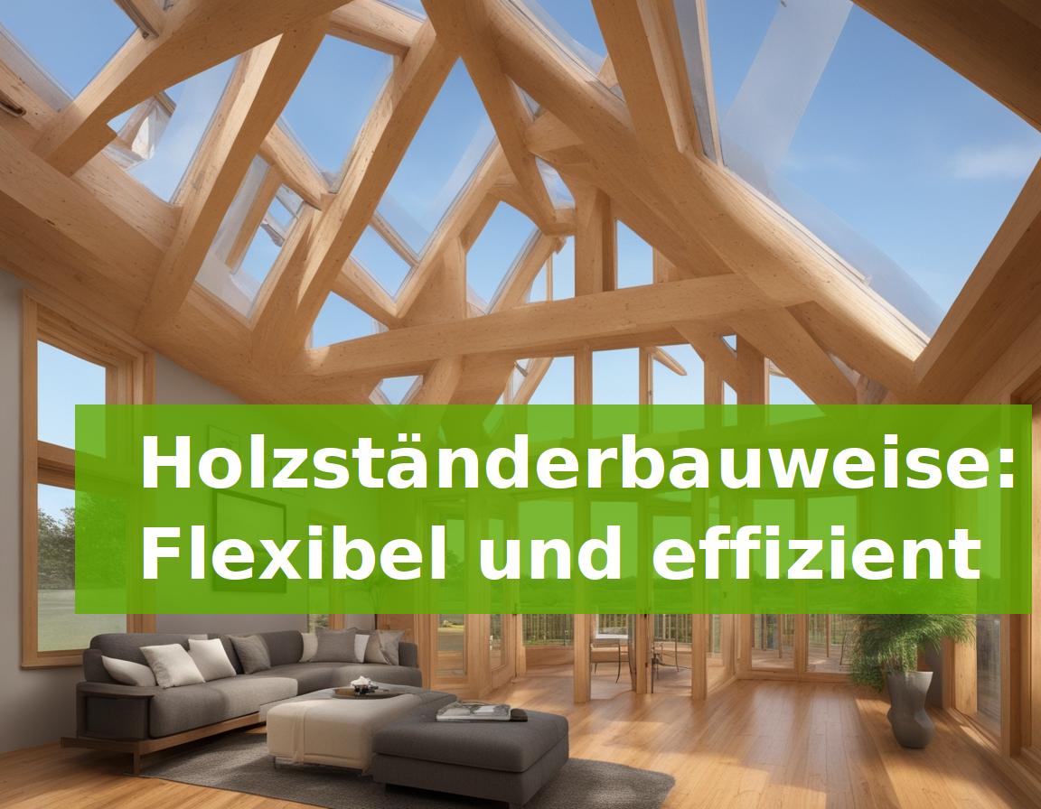 Holzständerbauweise: Flexibel und effizient