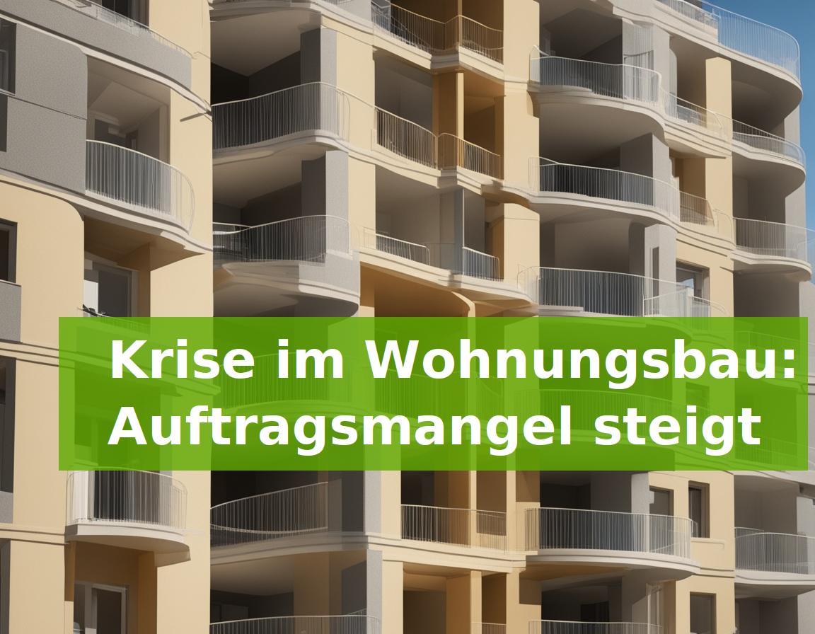 Krise im Wohnungsbau: Auftragsmangel steigt