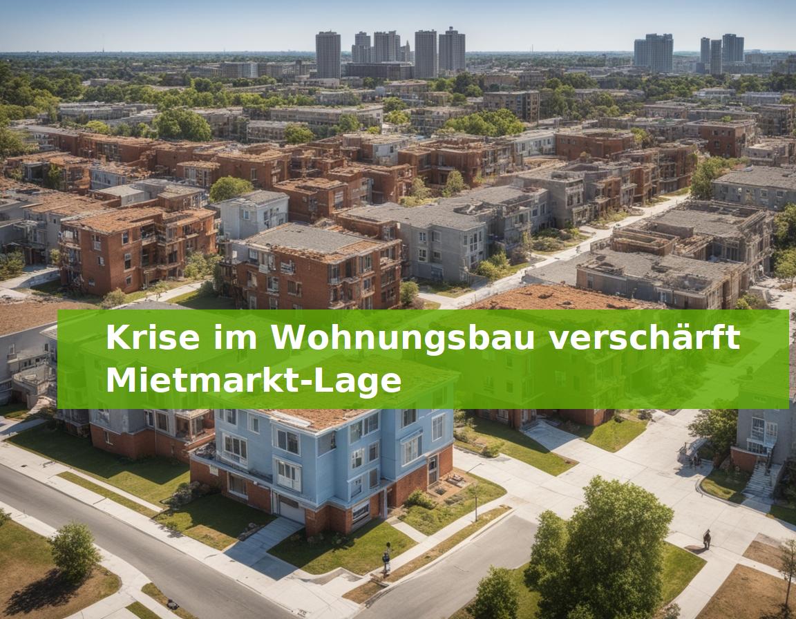 Krise im Wohnungsbau verschärft Mietmarkt-Lage