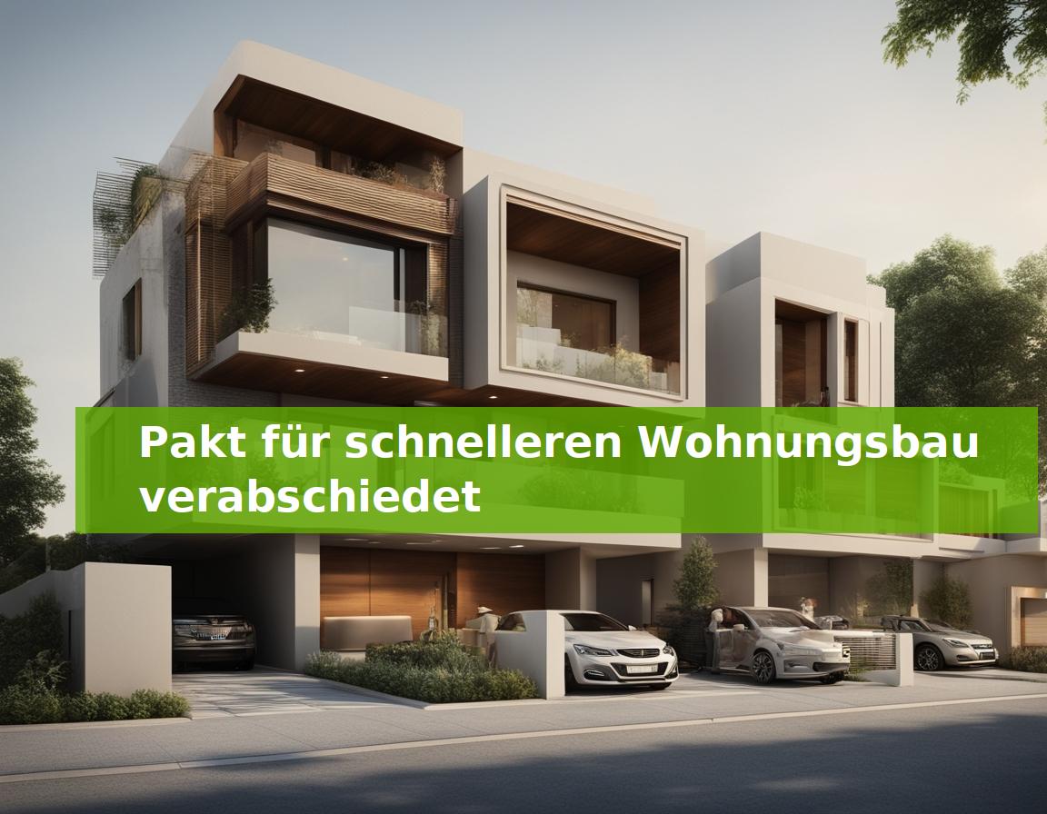 Pakt für schnelleren Wohnungsbau verabschiedet