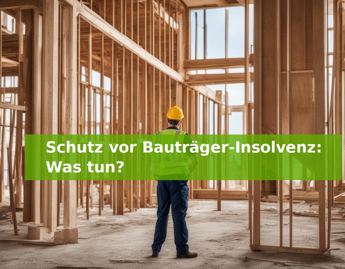 Schutz vor Bauträger-Insolvenz: Was tun?