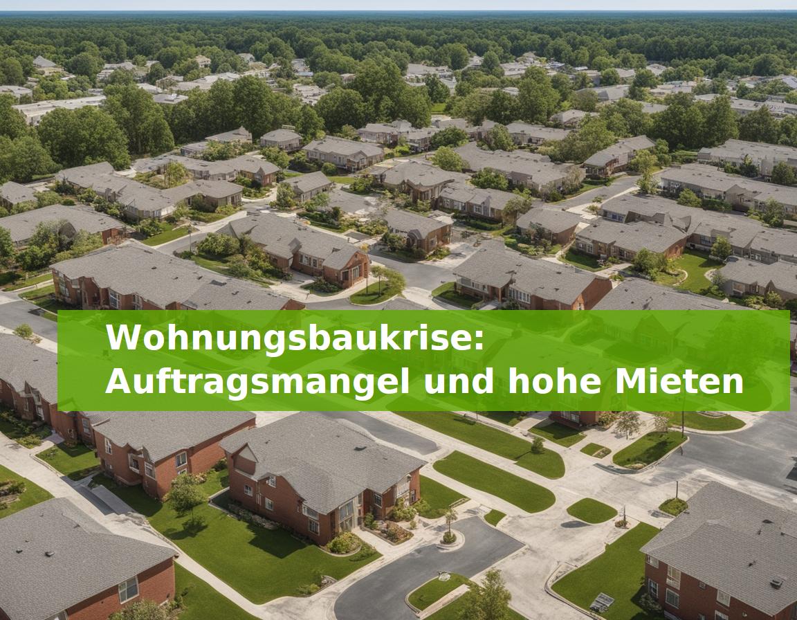 Wohnungsbaukrise: Auftragsmangel und hohe Mieten