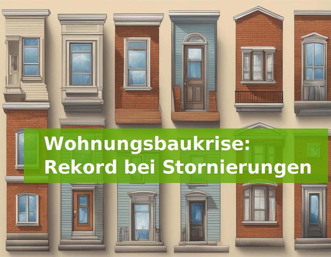 Wohnungsbaukrise: Rekord bei Stornierungen