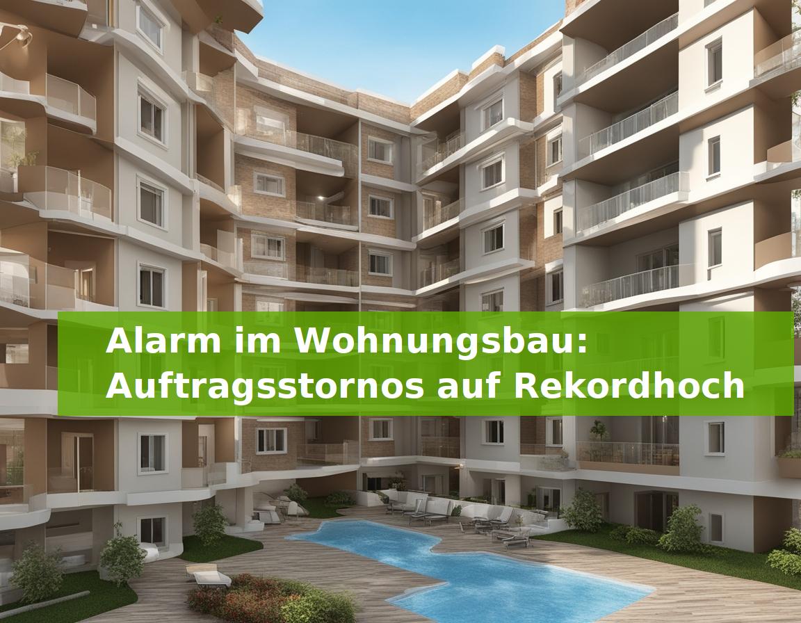 Alarm im Wohnungsbau: Auftragsstornos auf Rekordhoch