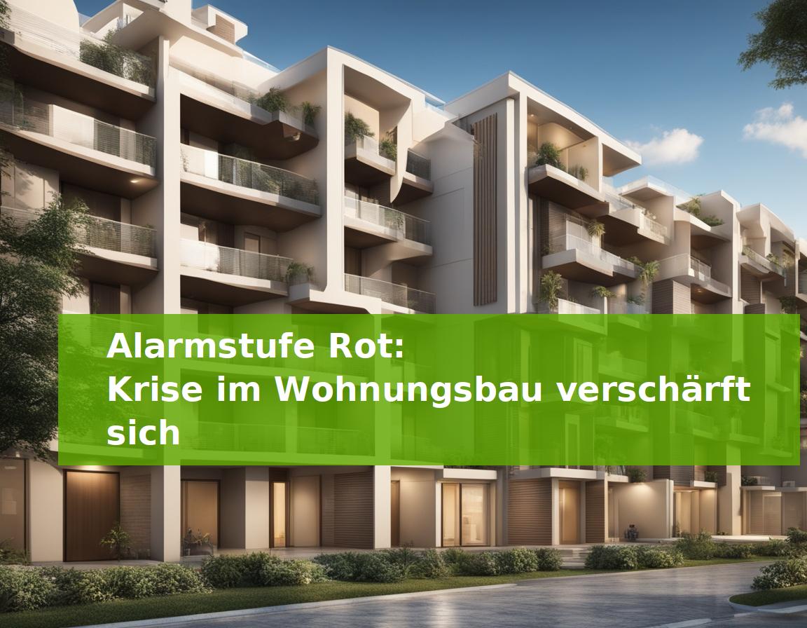 Alarmstufe Rot: Krise im Wohnungsbau verschärft sich