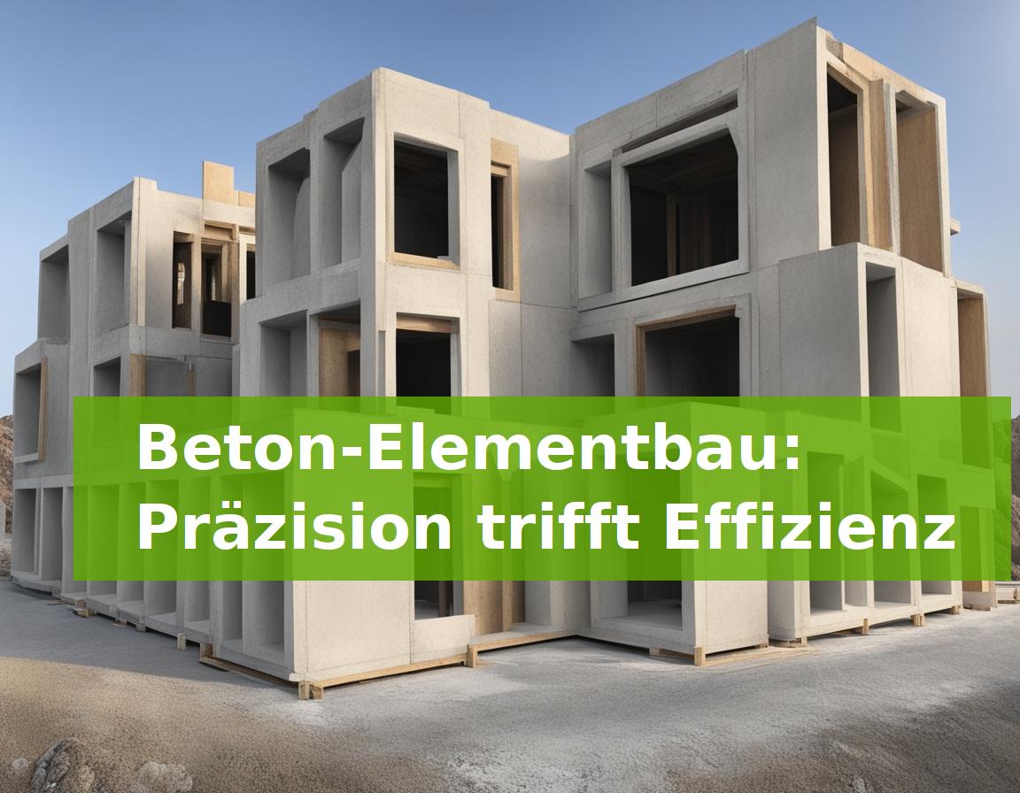 Beton-Elementbau: Präzision trifft Effizienz