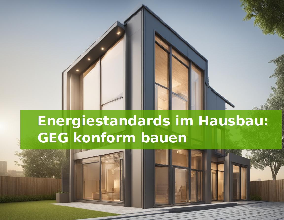Energiestandards im Hausbau: GEG konform bauen