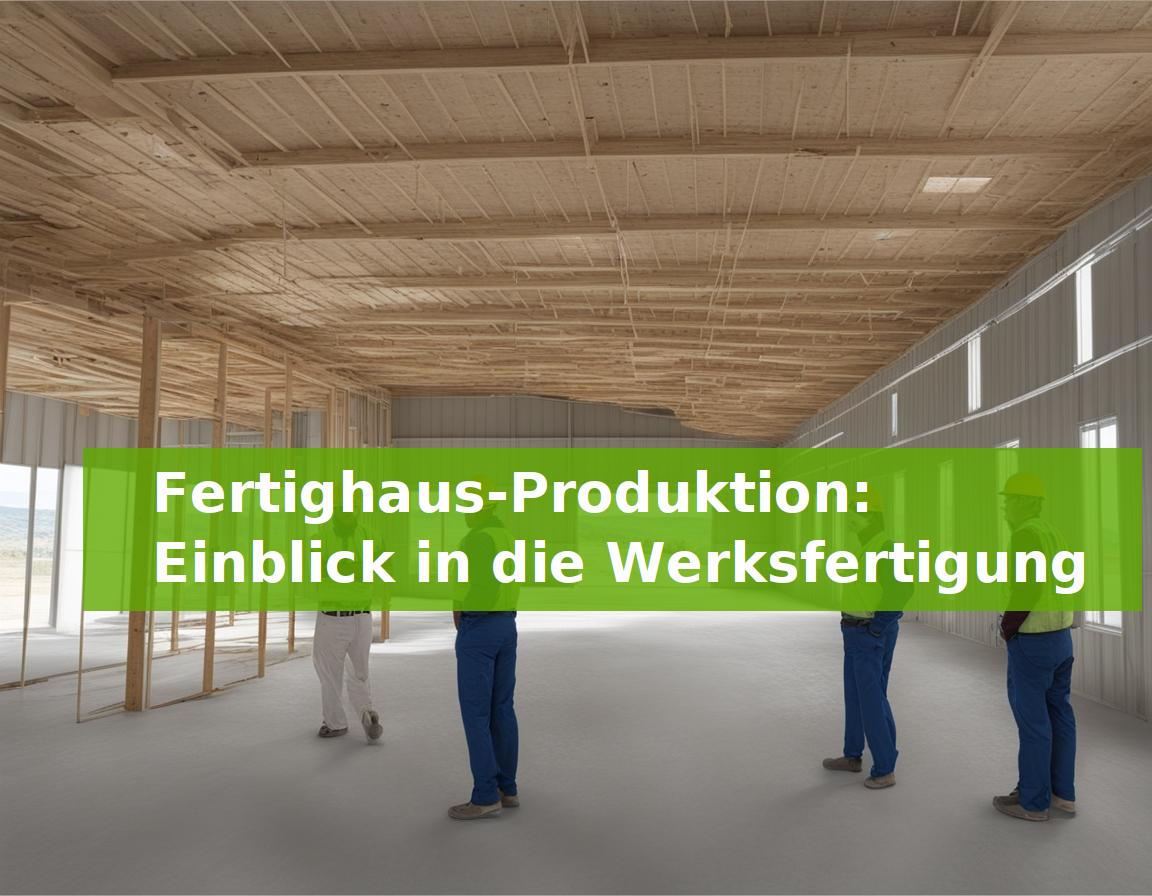 Fertighaus-Produktion: Einblick in die Werksfertigung