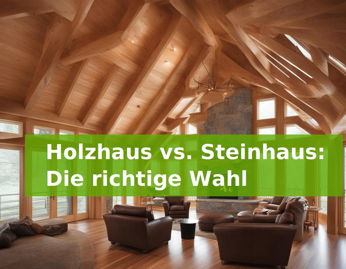 Holzhaus vs. Steinhaus: Die richtige Wahl