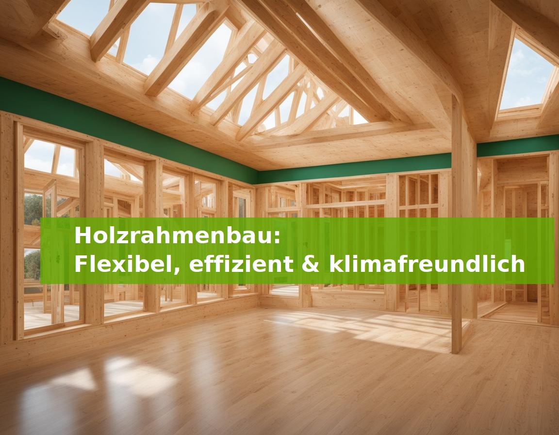Holzrahmenbau: Flexibel, effizient & klimafreundlich