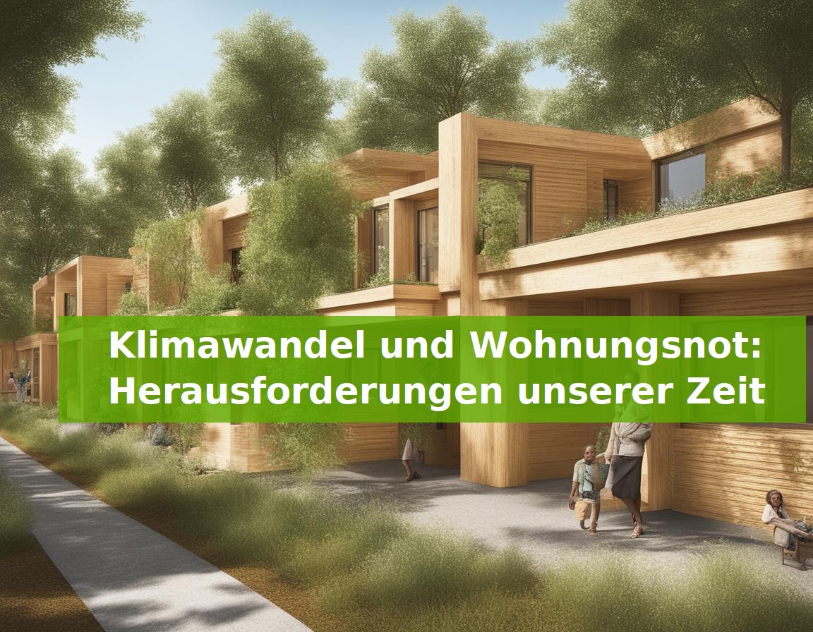 Klimawandel und Wohnungsnot: Herausforderungen unserer Zeit