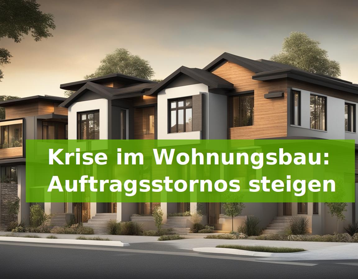 Krise im Wohnungsbau: Auftragsstornos steigen