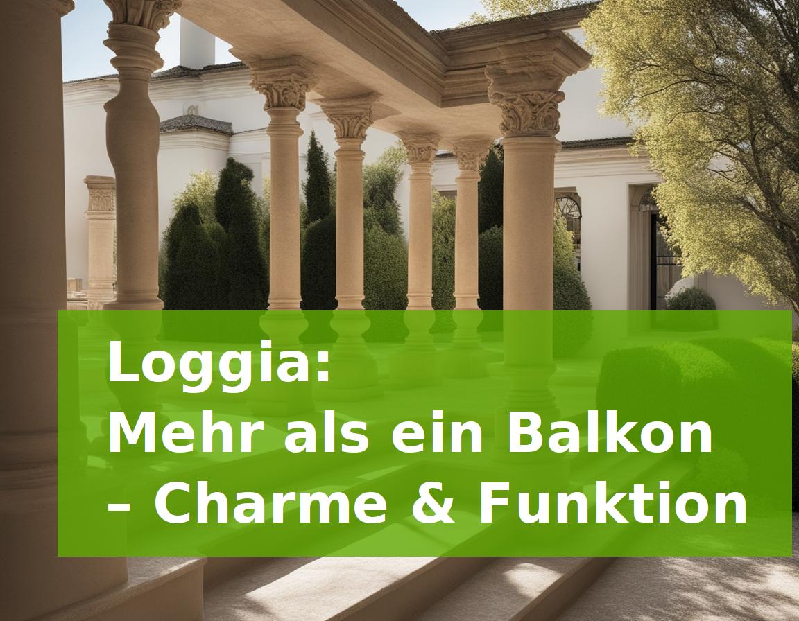 Loggia: Mehr als ein Balkon – Charme & Funktion