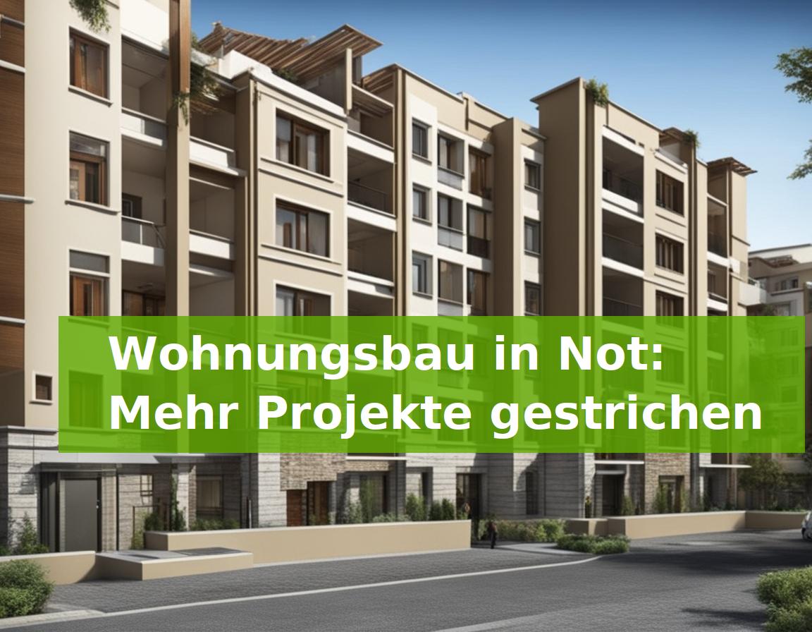 Wohnungsbau in Not: Mehr Projekte gestrichen