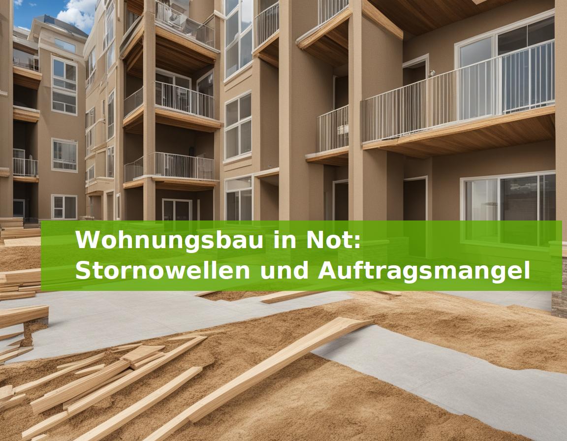 Wohnungsbau in Not: Stornowellen und Auftragsmangel