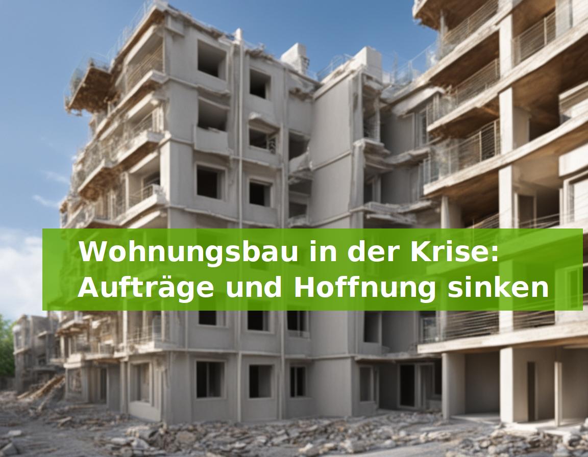 Wohnungsbau in der Krise: Aufträge und Hoffnung sinken