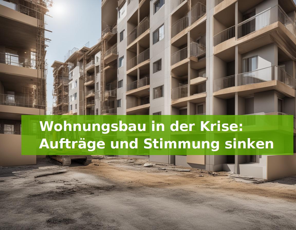 Wohnungsbau in der Krise: Aufträge und Stimmung sinken