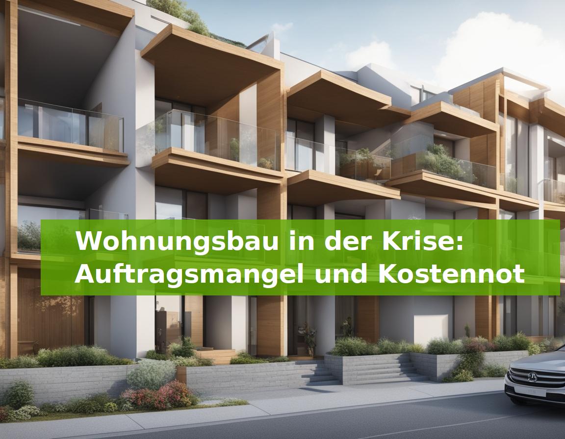 Wohnungsbau in der Krise: Auftragsmangel und Kostennot