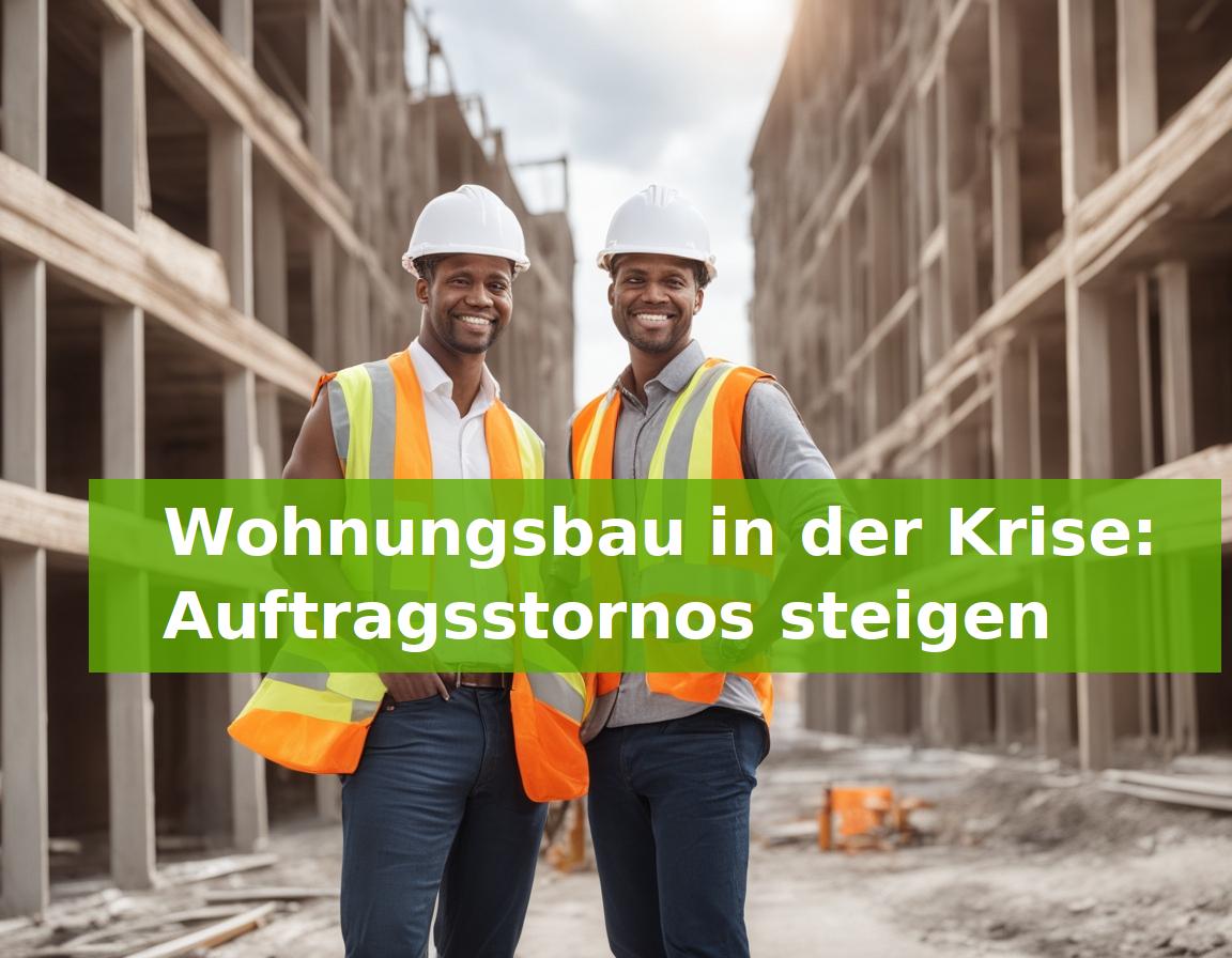 Wohnungsbau in der Krise: Auftragsstornos steigen