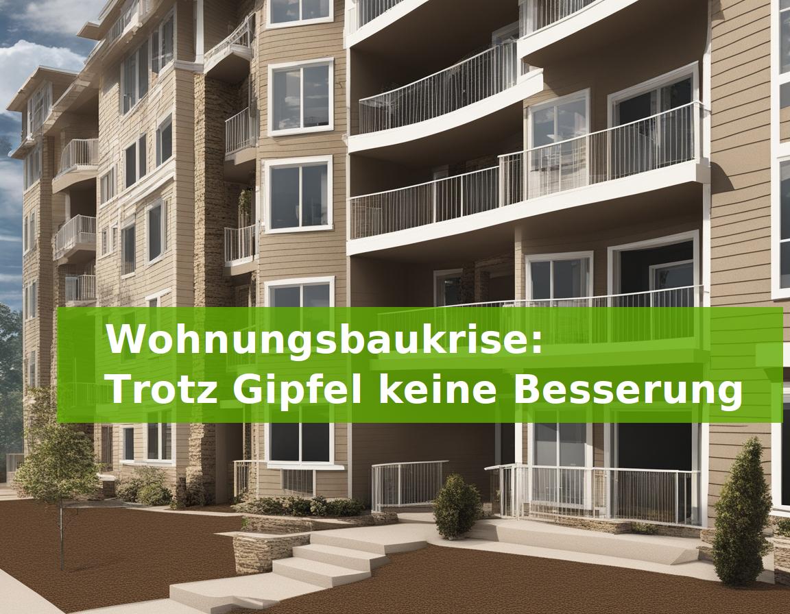 Wohnungsbaukrise: Trotz Gipfel keine Besserung