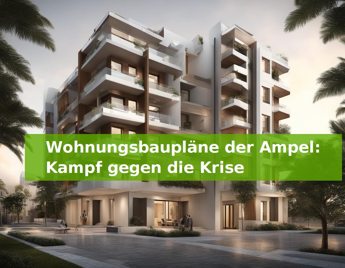 Wohnungsbaupläne der Ampel: Kampf gegen die Krise