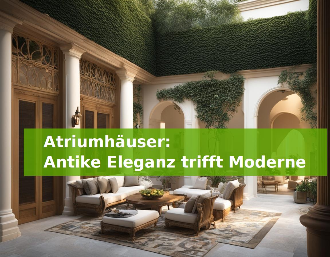 Atriumhäuser: Antike Eleganz trifft Moderne