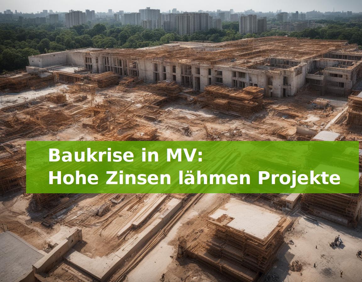 Baukrise in MV: Hohe Zinsen lähmen Projekte