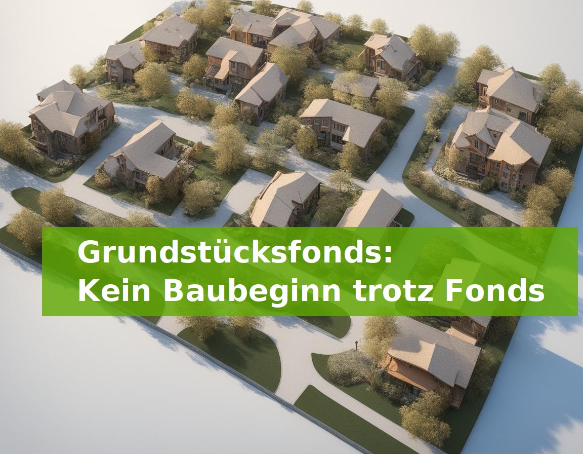 Grundstücksfonds: Kein Baubeginn trotz Fonds